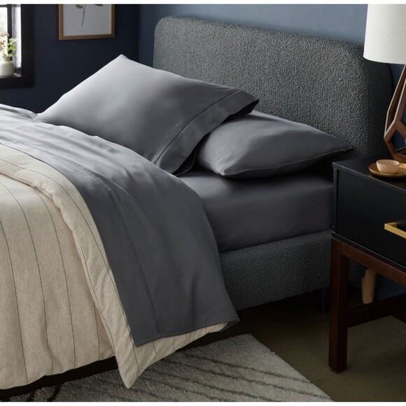 King 320 Thread Count Lyocell Gray - Threshold NEW - Picture 2 of 7